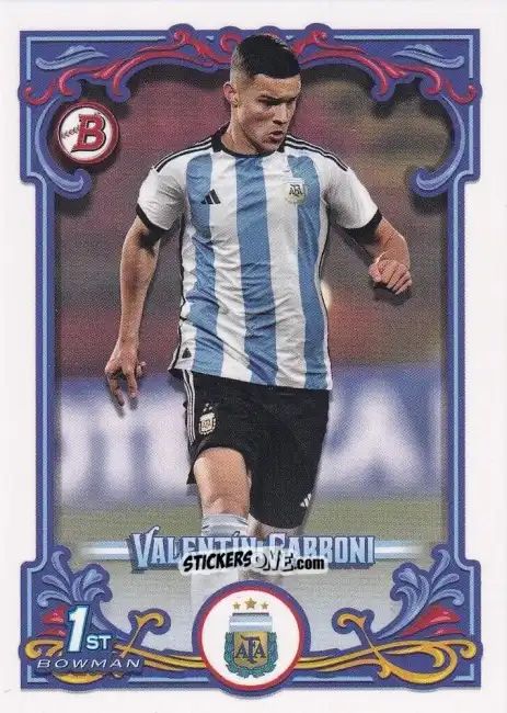 Cromo Valentin Carboni - Argentina Fileteado 2023 n. 33 - Topps