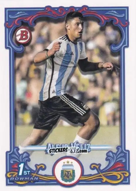 Sticker Alejo Véliz - Argentina Fileteado 2023 n. 36 - Topps