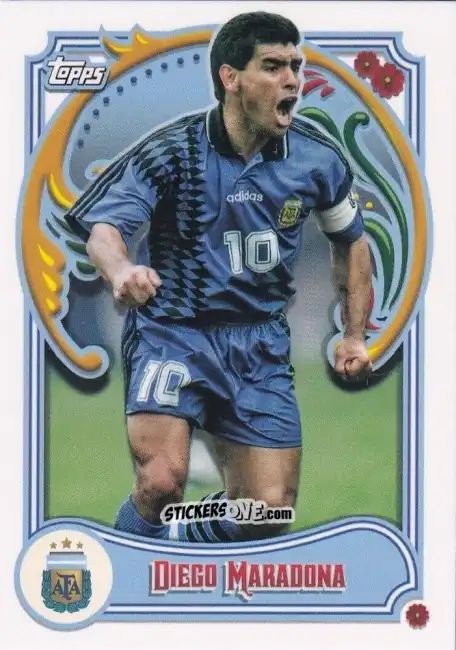 Cromo Diego Maradona - Argentina Fileteado 2023 n. 41 - Topps