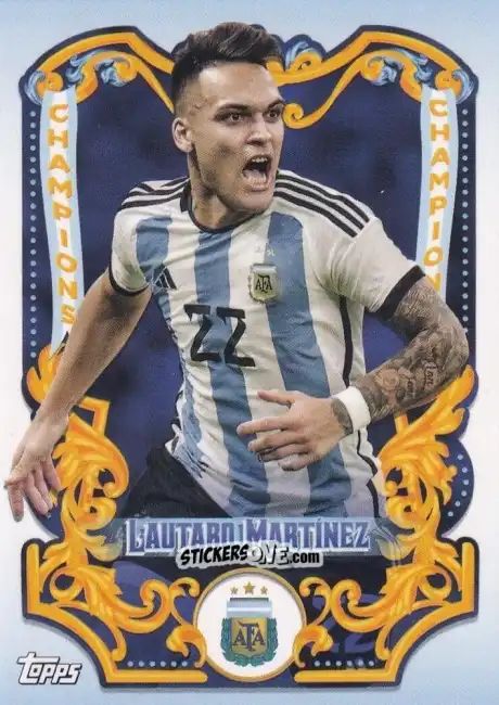 Figurina Lautaro Martínez - Argentina Fileteado 2023 n. CH-8 - Topps