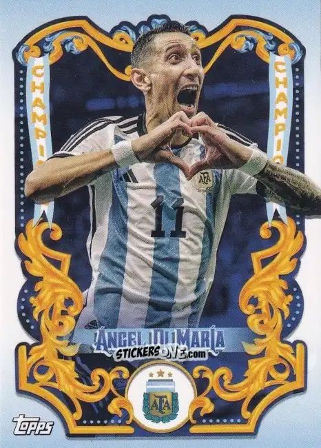 Figurina Ángel Di María - Argentina Fileteado 2023 n. CH-10 - Topps