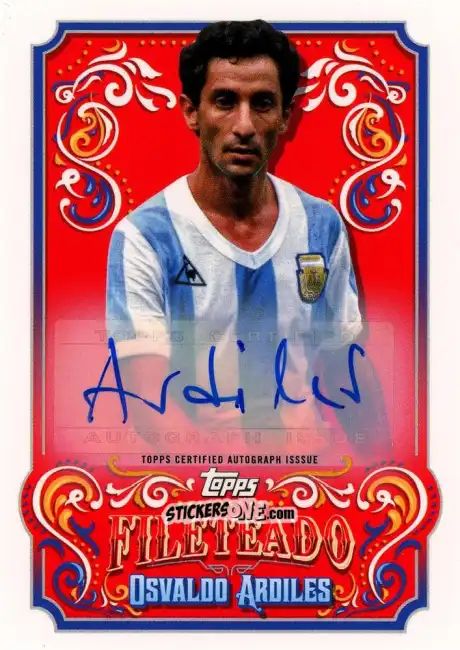 Figurina Osvaldo Ardiles - Argentina Fileteado 2023 n. FT-1 - Topps