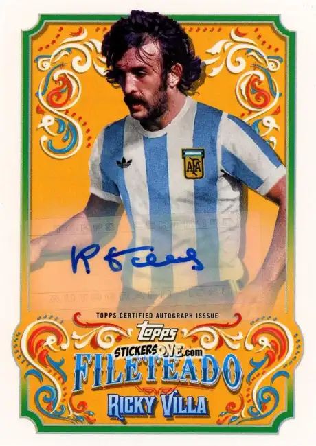 Figurina Ricky Villa - Argentina Fileteado 2023 n. FT-2 - Topps
