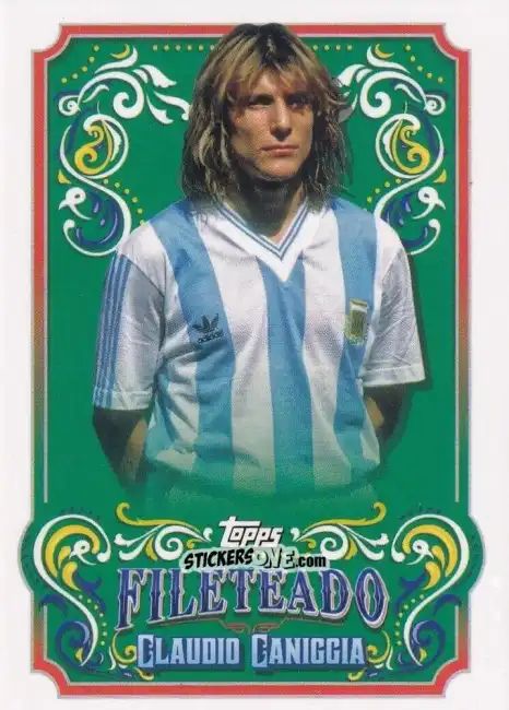 Cromo Claudio Caniggia - Argentina Fileteado 2023 n. FT-12 - Topps