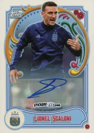 Cromo Lionel Scaloni - Argentina Fileteado 2023 n. 30au - Topps