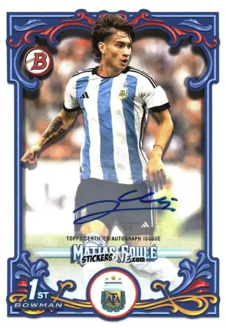 Cromo Matías Soulé - Argentina Fileteado 2023 n. 32au - Topps