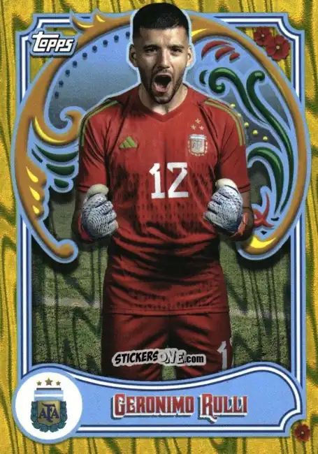 Cromo Geronimo Rulli - Argentina Fileteado 2023 n. 2y - Topps