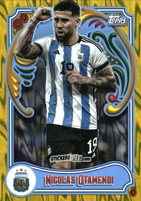 Figurina Nicolás Otamendi - Argentina Fileteado 2023 n. 7y - Topps