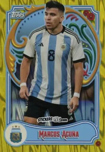 Sticker Marcos Acuña - Argentina Fileteado 2023 n. 11y - Topps