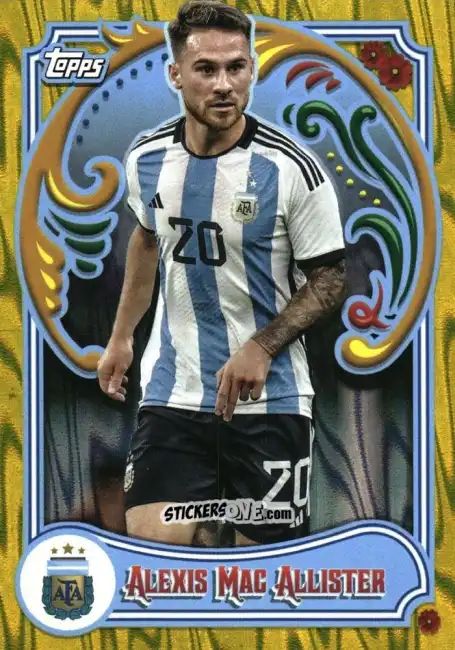 Cromo Alexis Mac Allister - Argentina Fileteado 2023 n. 16y - Topps
