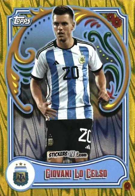 Cromo Giovani Lo Celso - Argentina Fileteado 2023 n. 28y - Topps