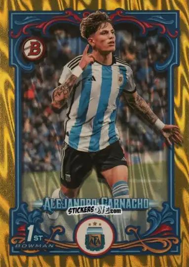 Figurina Alejandro Garnacho - Argentina Fileteado 2023 n. 31y - Topps
