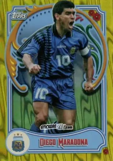 Cromo Diego Maradona - Argentina Fileteado 2023 n. 41y - Topps