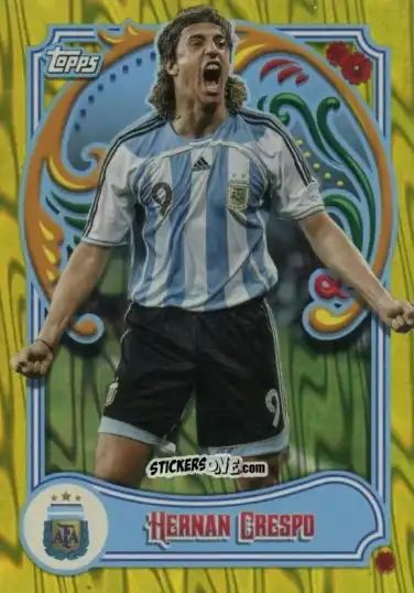 Figurina Hernan Crespo - Argentina Fileteado 2023 n. 42y - Topps