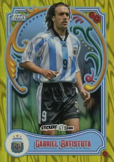Sticker Gabriel Batistuta - Argentina Fileteado 2023 n. 43y - Topps