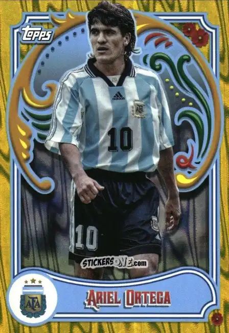 Sticker Ariel Ortega - Argentina Fileteado 2023 n. 48y - Topps