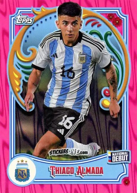 Sticker Thiago Almada - Argentina Fileteado 2023 n. 25pi - Topps