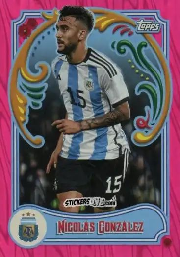Figurina Nicolas González - Argentina Fileteado 2023 n. 29pi - Topps