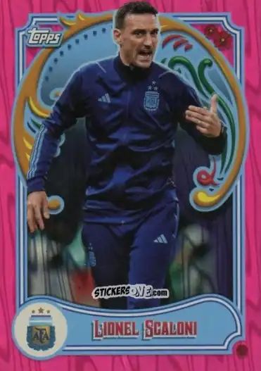 Cromo Lionel Scaloni - Argentina Fileteado 2023 n. 30pi - Topps