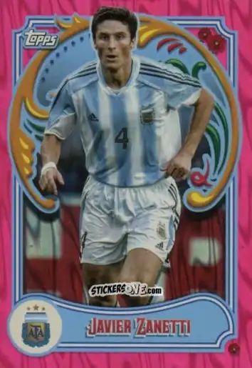 Figurina Javier Zanetti - Argentina Fileteado 2023 n. 49pi - Topps