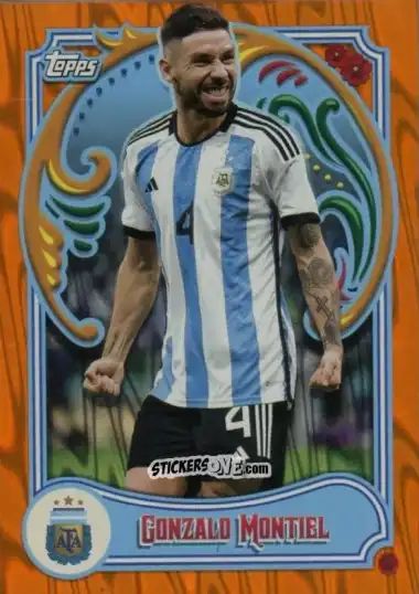 Sticker Gonzalo Montiel - Argentina Fileteado 2023 n. 5o - Topps