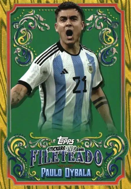 Cromo Paulo Dybala - Argentina Fileteado 2023 n. FT-6y - Topps