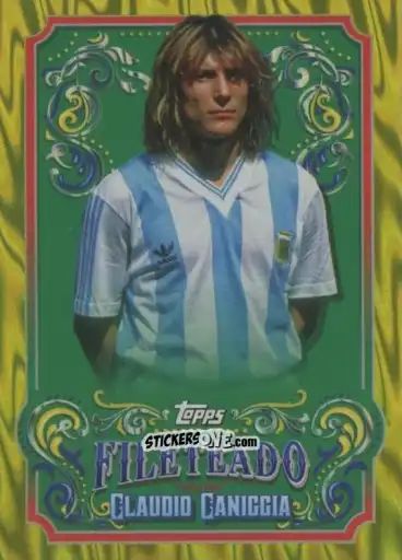 Cromo Claudio Caniggia - Argentina Fileteado 2023 n. FT-12y - Topps