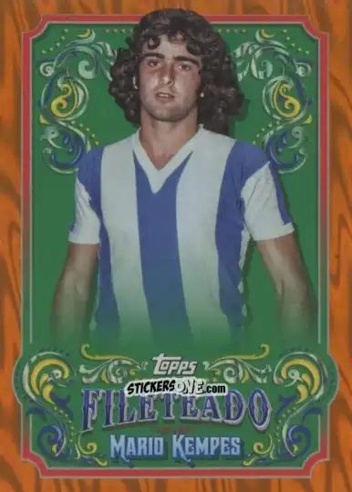 Sticker Mario Kempes - Argentina Fileteado 2023 n. FT-15o - Topps
