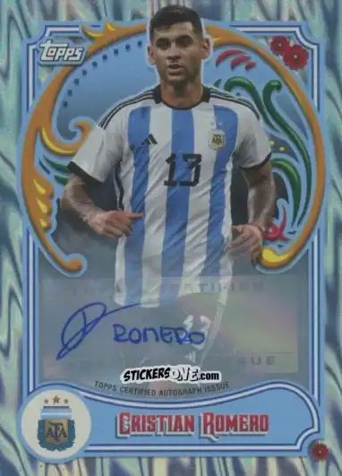Sticker Cristian Romero - Argentina Fileteado 2023 n. 8au-sbw - Topps