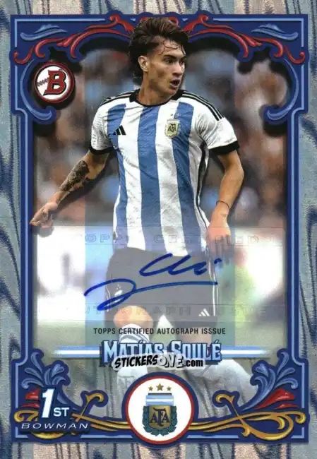 Sticker Matías Soulé - Argentina Fileteado 2023 n. 32au-sbw - Topps