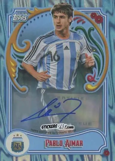Cromo Pablo Aimar - Argentina Fileteado 2023 n. 44au-sbw - Topps