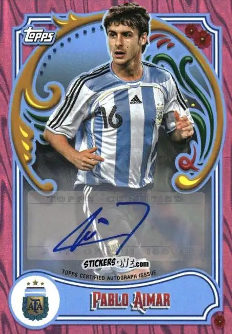 Cromo Pablo Aimar - Argentina Fileteado 2023 n. 44au-pi - Topps