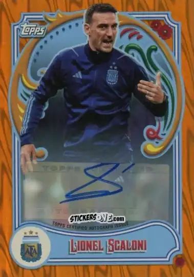Cromo Lionel Scaloni - Argentina Fileteado 2023 n. 30au-o - Topps