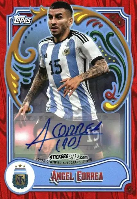 Figurina Ángel Correa - Argentina Fileteado 2023 n. 21au-r - Topps