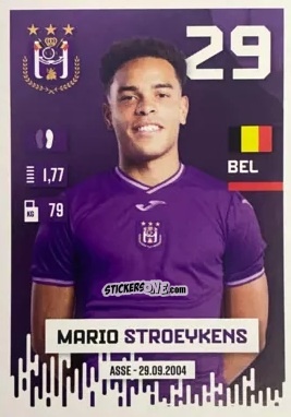 Sticker Mario Stroeykens - Belgian Pro League 2024-2025
 n. 21 - Panini