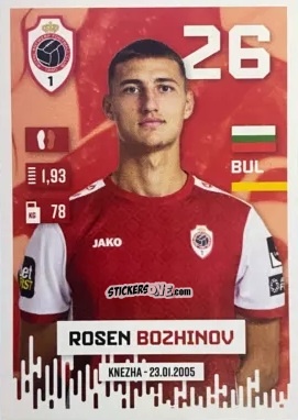 Cromo Rosen Bozhinov - Belgian Pro League 2024-2025
 n. 36 - Panini