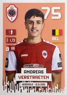 Cromo Andreas Verstraeten - Belgian Pro League 2024-2025
 n. 42 - Panini