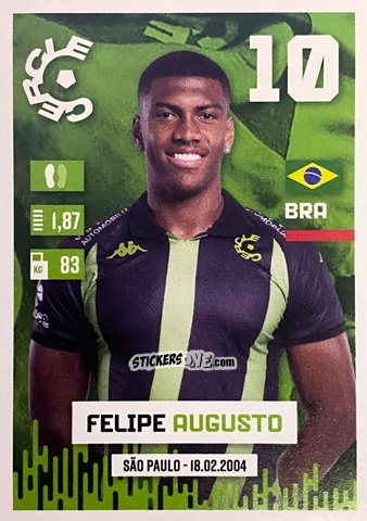 Cromo Felipe Augusto - Belgian Pro League 2024-2025
 n. 95 - Panini