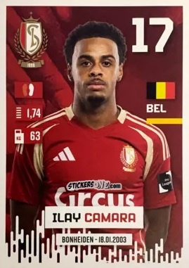 Sticker Étienne Camara - Belgian Pro League 2024-2025
 n. 115 - Panini