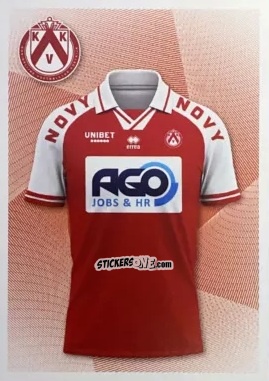 Cromo KV Kortrijk Home kit - Belgian Pro League 2024-2025
 n. 258 - Panini
