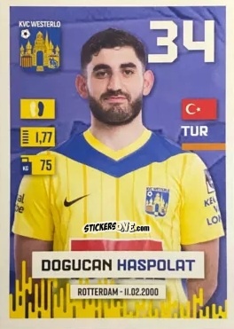 Cromo Doğucan Haspolat - Belgian Pro League 2024-2025
 n. 404 - Panini