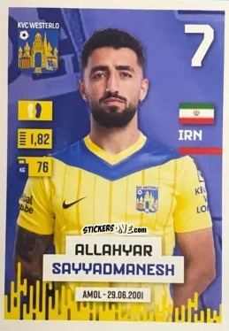 Cromo Allahyar Sayyadmanesh - Belgian Pro League 2024-2025
 n. 411 - Panini