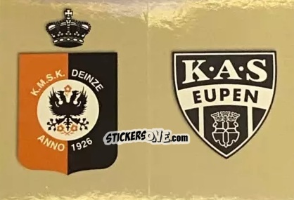 Figurina Badge KMSK Deinze / KAS Eupen - Belgian Pro League 2024-2025
 n. 419 - Panini