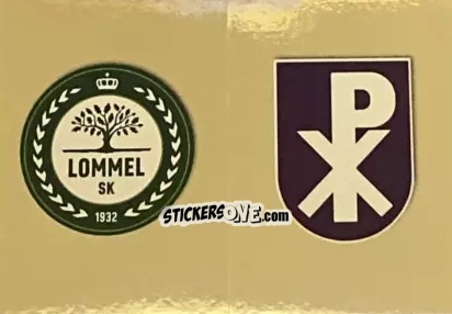 Figurina Badge Lommel SK / Patro Eisden Maasmechelen - Belgian Pro League 2024-2025
 n. 431 - Panini