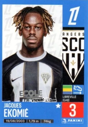 Cromo Jacques Ekomié - Foot 2024-2025
 n. 18 - Panini