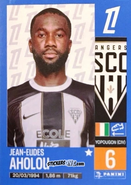 Sticker Jean-Eudes Aholou - Foot 2024-2025
 n. 24 - Panini