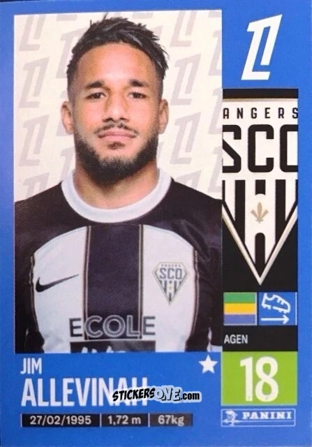 Cromo Jim Allevinah - Foot 2024-2025
 n. 30 - Panini