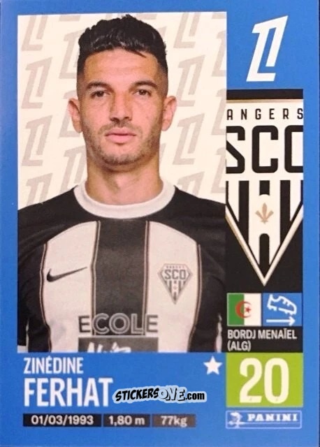 Sticker Zinédine Ferhat - Foot 2024-2025
 n. 36 - Panini