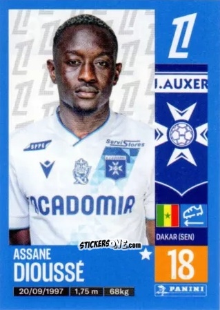 Cromo Assane Dioussé - Foot 2024-2025
 n. 56 - Panini