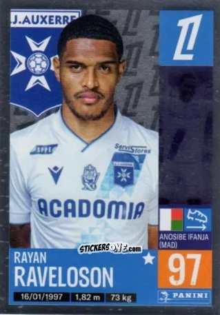 Cromo Rayan Raveloson - Foot 2024-2025
 n. 59 - Panini